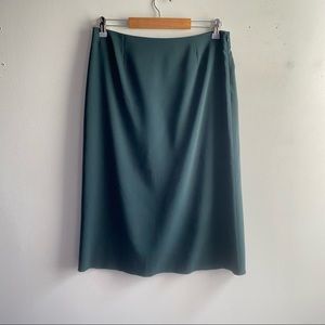 MM6 Maison Martin Margiela Green Midi Skirt